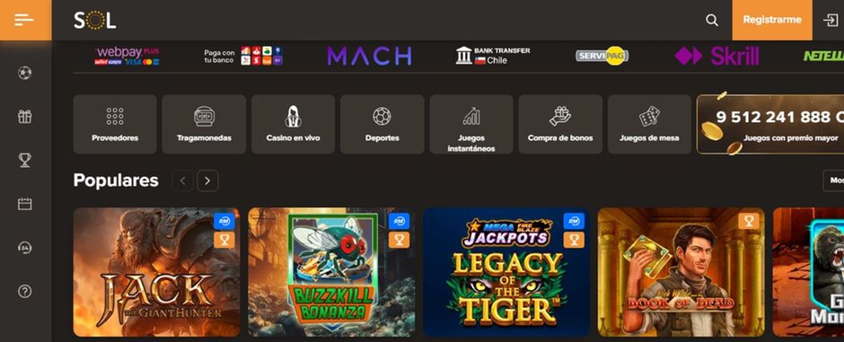 Juega en Sol Casino en 2026: más de 5000 juegos y grandes bonificaciones